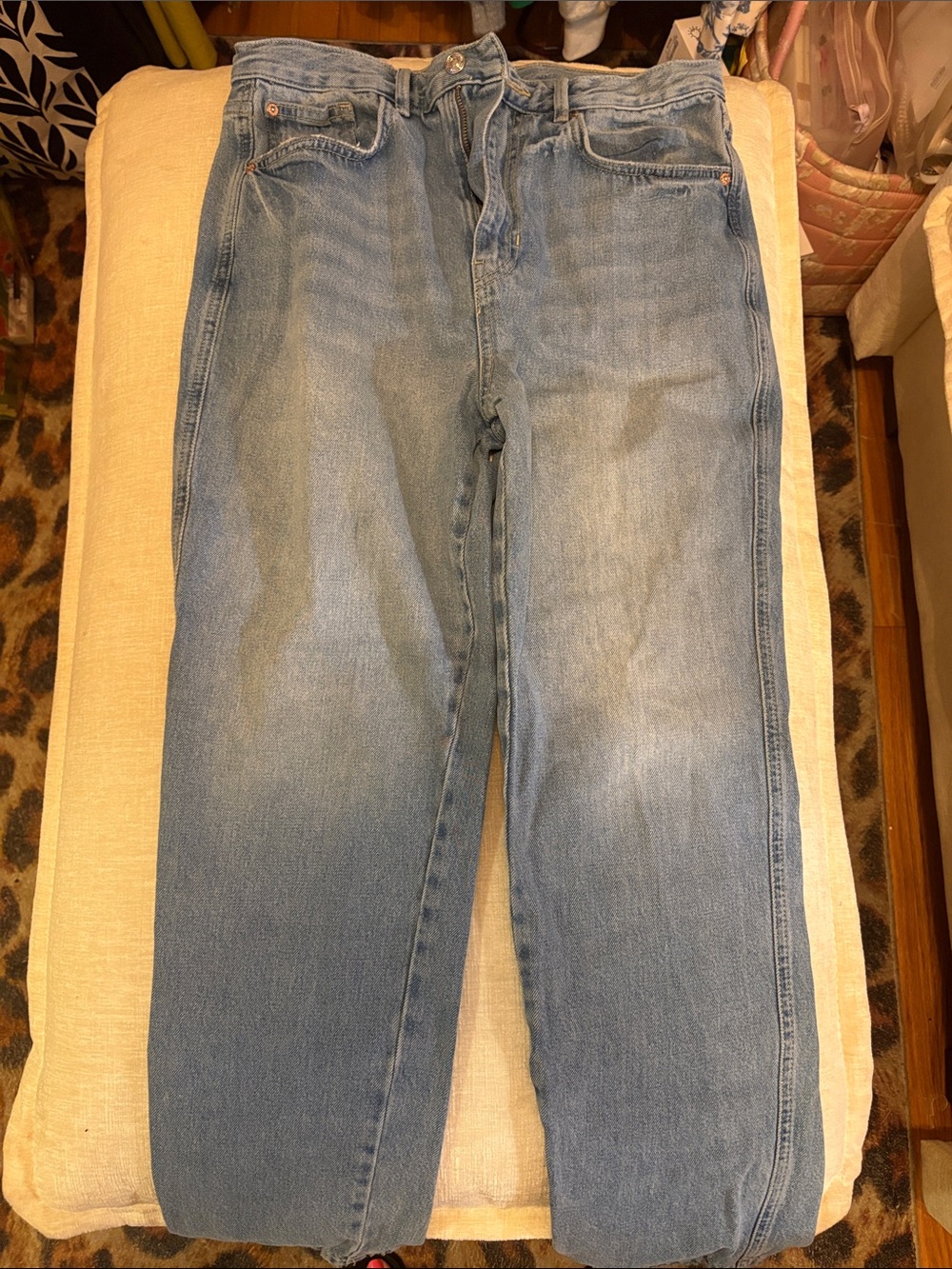Free people Light Wash Straight-Leg Jeans